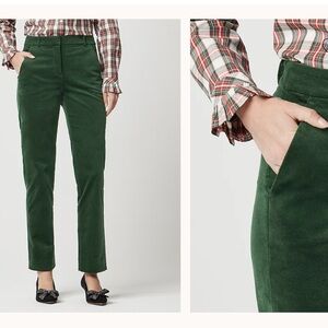 J. Crew Factory Green Straight Leg Pants